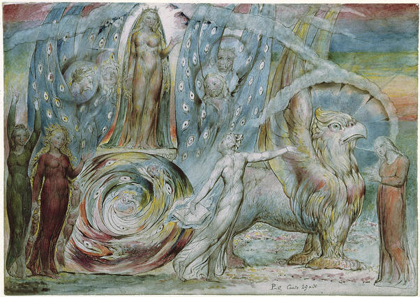 Illustrations to Dante's Divine Comedy, object 91 (Butlin 812.88) Beatrice Addressing Dante from the Car